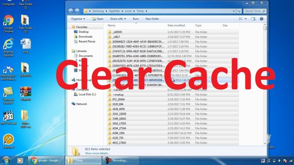 Delete Files in Cache