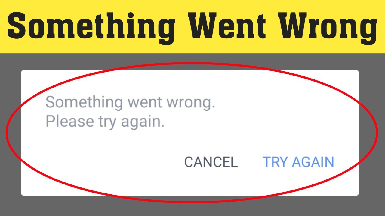 Fix Something Went Wrong on Facebook