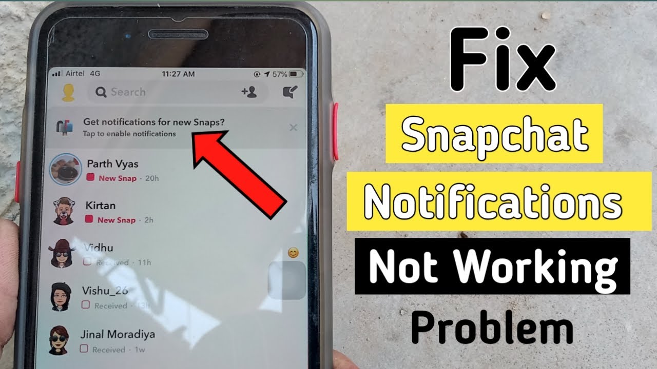 Fix Snap Chat Notifications Not Working
