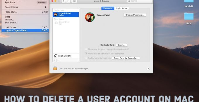 How to Delete Admin User on Mac